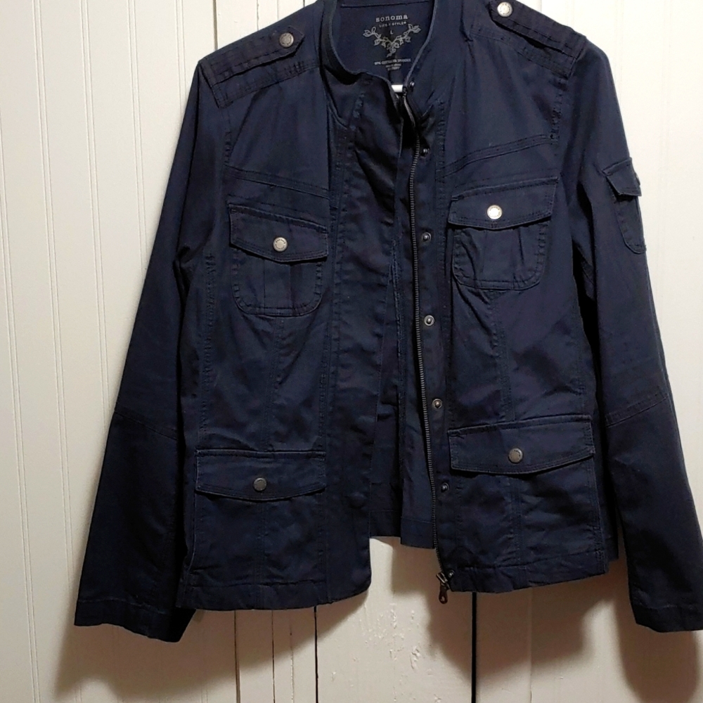 Navy military style jacket